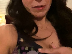 Milf brunette masturbating with toy ass