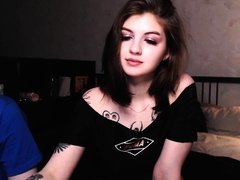 Close up teen foot worship